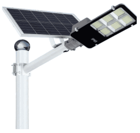 Integrated solar LED street light